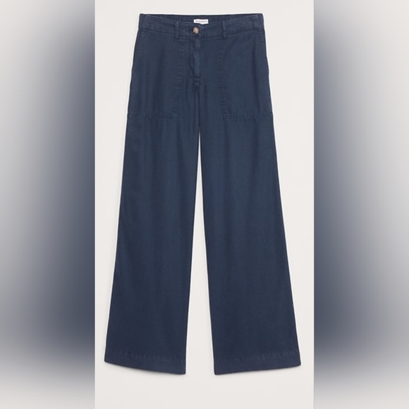 Banana Republic Wide Leg Soma Navy Size Small - Picture 5 of 13